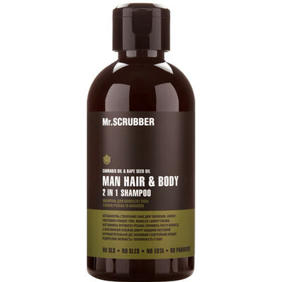 Шампунь для волосся та тіла чоловічий Mr.Scrubber Man Hair & Body 2 in 1 250 мл