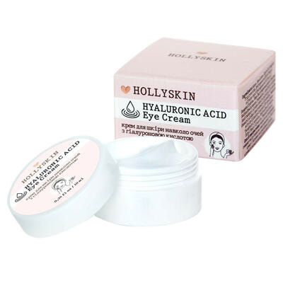 Крем для контуру очей Hollyskin Hyaluronic Acid Eye Cream з гіалуроновою кислотою 10 мл