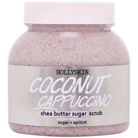 Скраб для тела Hollyskin Coconut Cappuccino сахарний с маслом ши и перлитом 300 мл