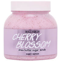 Скраб для тіла Hollyskin Cherry Blossom цукровий з олією ши та перлітом 300 мл