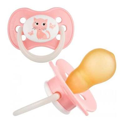 Пустышка латексная Canpol 22/594 Animals круглая с 6 до 18 месяцев