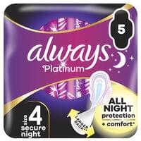 Прокладки гигиенические Always Ultra Platinum Secure Night Single ароматизированные 5 шт.