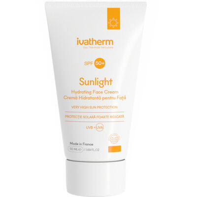 Крем для обличчя Ivatherm Sunlight SPF 50+ сонцезахисний зволожуючий 50 мл