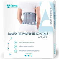 Бандаж поддерживающий Алком 2031 корсет черный размер 2