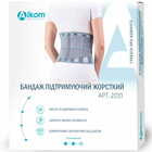 Бандаж поддерживающий Алком 2031 корсет черный размер 2