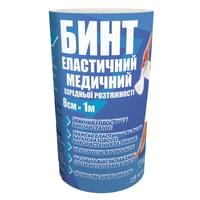 Бинт эластичный Teta средней растяжимости 1 м х 8 см