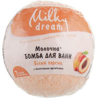 Бомба для ванн Milky Dream Белый персик молочная 100 г