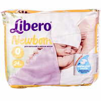 Підгузки Libero Baby Newborn із вагою до 2,5 кг 24 шт.