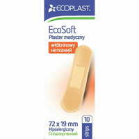 Пластир медичний Ecoplast на нетканинній основі 72 мм х 19 мм у міні-упаковці 10 шт.