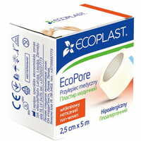 Пластир медичний Ecoplast EcoPore на нетканій основі в котушці у паперовій упаковці 2,5 см x 500 см 1 шт.