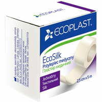 Пластир медичний Ecoplast EcoSilk текстильний у котушці у паперовій упаковці 2,5 см x 500 см 1 шт.
