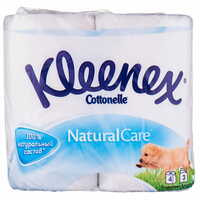 Папір туалетний Kleenex Cottonelle Natural Care 3-шаровий 4 шт.
