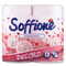 Папір туалетний Soffione Decoro 2-шаровий біло-рожевий 4 шт. - фото 1