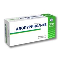 Купить Аллопуринол-КВ таблетки по 300 мг №30 (3 блистера х 10 таблеток) Аллопуринол-КВ таблетки по 300 мг №30 (3 блистера х 10 таблеток)