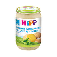 Пюре мясное Hipp Кролик с картофелем и спаржевой фасолью 220 г