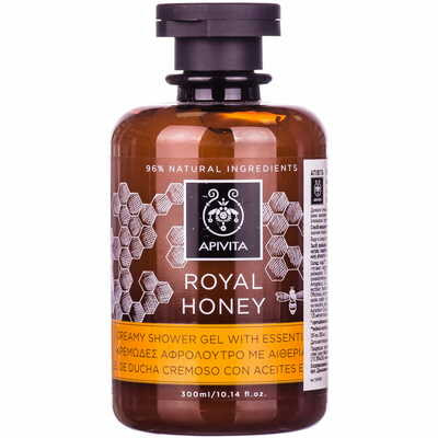 Крем-гель для душу Apivita Royal Honey з ефірними оліями 300 мл