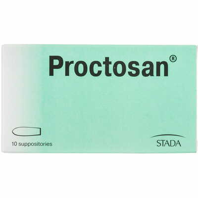 Проктозан Стада суппозитории ректал. №10 (2 блистера х 5 суппозиториев)