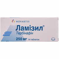 Ламизил таблетки по 250 мг №14 (блистер)