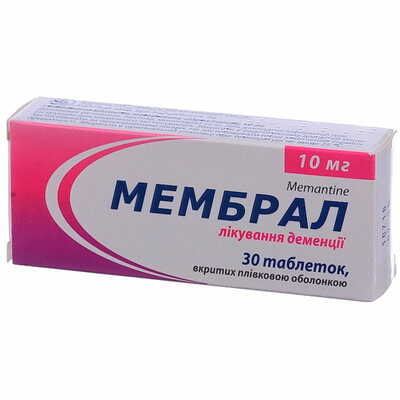 Мембрал таблетки по 10 мг №30 (3 блистера х 10 таблеток)
