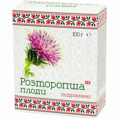 Розторопша Фармаком плоди подрібнені по 100 г (коробка з внутр. пакетом)