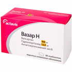 Купить Вазар Н таблетки по 160 мг / 12,5 мг №30 (3 блистера х 10 таблеток) Вазар Н таблетки по 160 мг / 12,5 мг №30 (3 блистера х 10 таблеток)