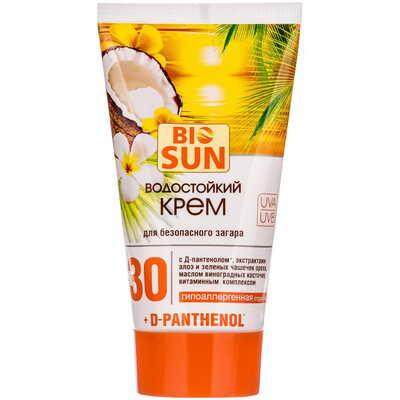 Крем для загара Bio-Sun водостойкий SPF 30 150 мл