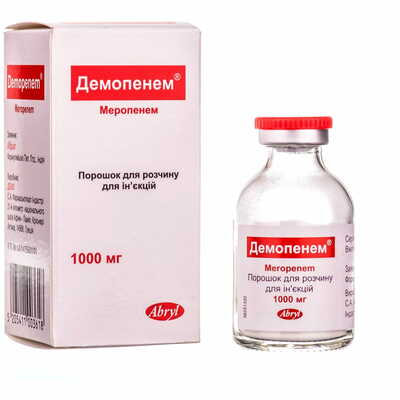 Демопенем порошок д/ін. по 1000 мг (флакон)