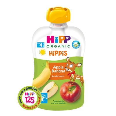 Пюре фруктовое Hipp Яблоко-банан с 4-х месяцев дой-пак 100 г