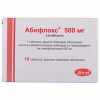 Абифлокс таблетки по 500 мг №10 (блістер)