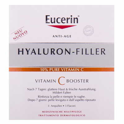 Средство для лица Eucerin Hyaluron Filler бустер витамин С по 8 мл 3 шт.