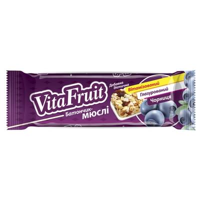 Батончик-мюслі Vita Fruit Чорниця 25 г