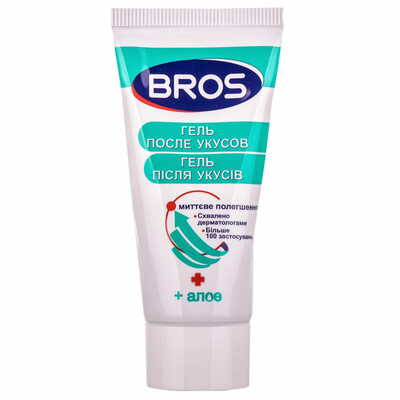 Гель після укусів комах Bros з охолоджуючою та заспокійливою дією 35 мл