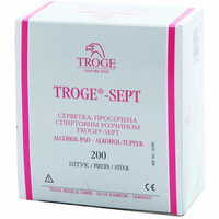 Серветки медичні Troge спиртові 65 мм х 30 мм 200 шт.