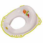 Сиденье для унитаза детское Maltex Дино с резинками белое