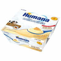 Пудинг дитячий Humana манний з печивом з 8-ми місяців по 100 г 4 шт.