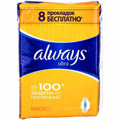 Прокладки гигиенические Always Ultra Light Duo 40 шт.