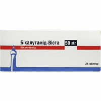 Бикалутамид-Виста таблетки по 50 мг №30 (3 блистера х 10 таблеток)