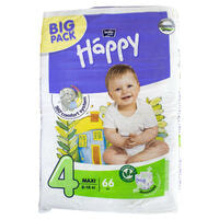 Підгузки Bella Happy Baby Maxi розмір 4, 8-18 кг, 66 шт. NEW