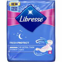 Прокладки гигиенические Libresse Ultra Thin Goodnight Fresh Protect 10 шт.