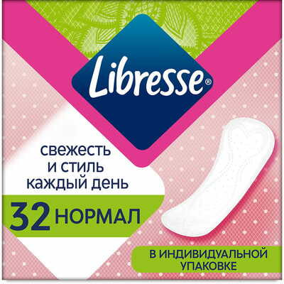 Прокладки ежедневные Libresse Daily Fresh Normal 32 шт.