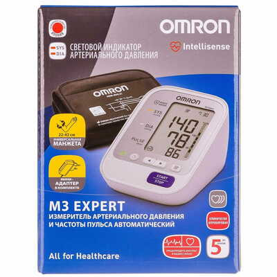 Тонометр Omron M3 Expert HEM-7132-ALRU автоматический