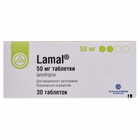 Ламал таблетки по 50 мг №30 (3 блистера х 10 таблеток)