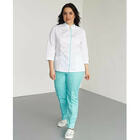 Купить Костюм медицинский женский Белый Халат Сакура размер 58 мятно-белый Костюм медицинский женский Белый Халат Сакура размер 58 мятно-белый