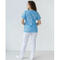 Костюм медичний жіночий Білий Халат Топаз Dentist blue розмір 50 - фото 2