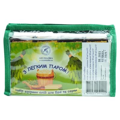 Набор эфирных масел Ароматика для бани и сауны 10 мл