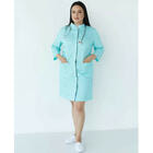 Халат медичний жіночий Сакура розмір 60 м'ятно-сірий