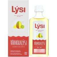 Омега-3 LYSI KIDS з печінки тріски та тунця з вітамінами A, D, E + DHA-формула зі смаком лимона та манго по 240 мл (флакон)