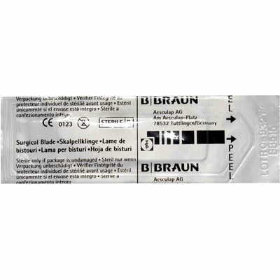 Лезо для скальпеля Braun BA211 карбонове одноразове стерильне розмір 11