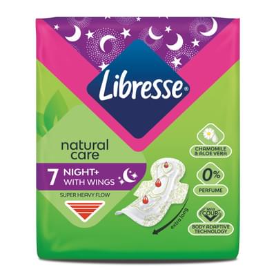 Прокладки гігієнічні Libresse Natural Care Maxi Goodnight 7 шт.