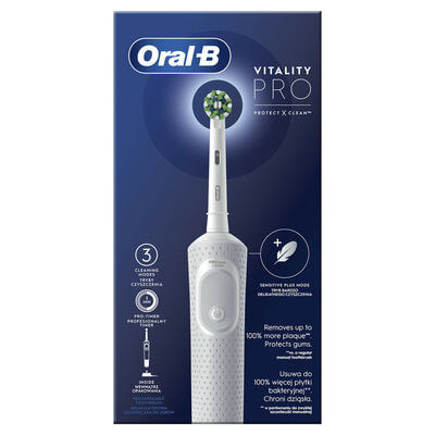 Зубна щітка електрична Oral-B Vitality D103.413.3 Protect clean 3708 White